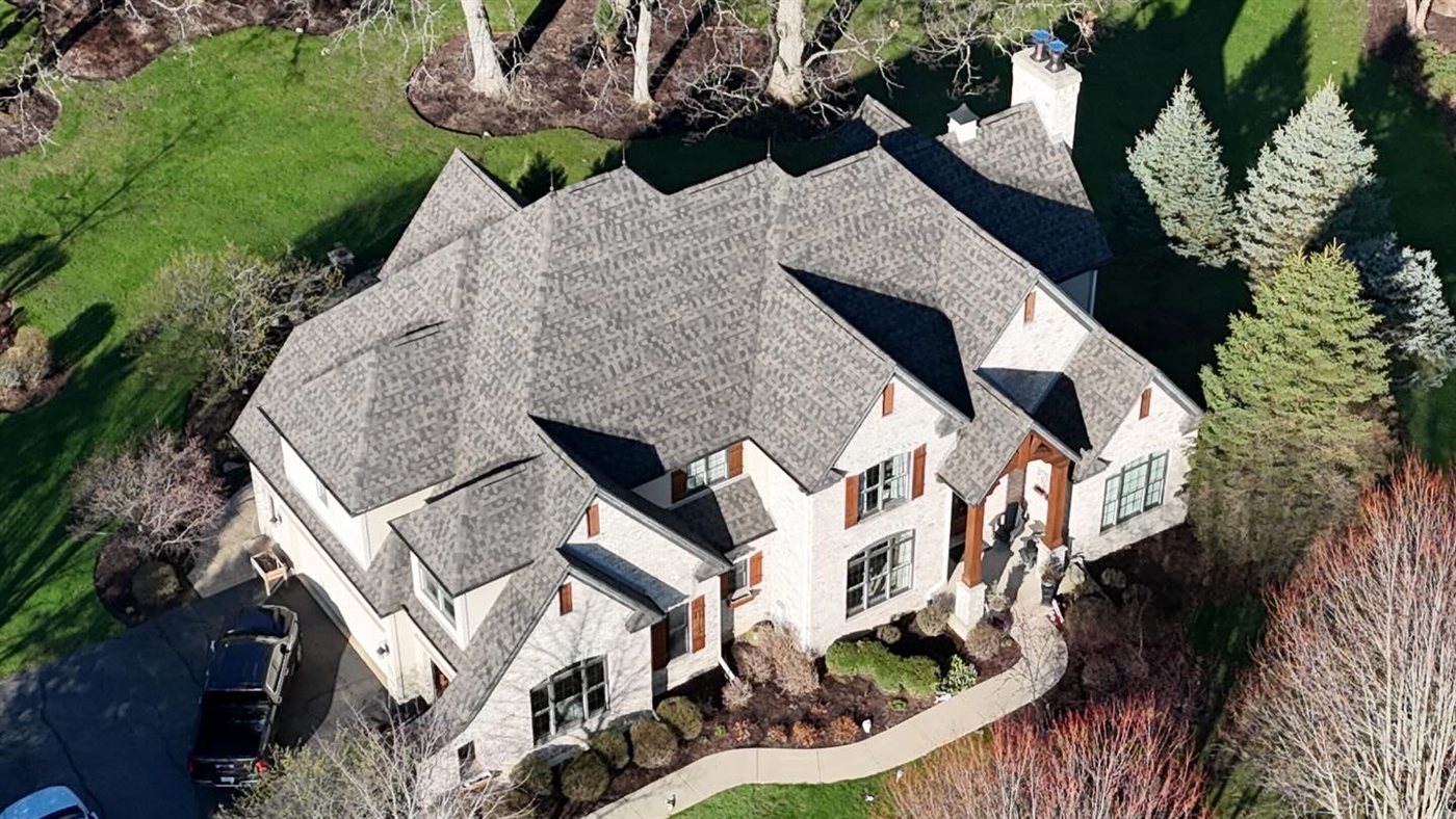Natural wood shake roof on a home in the Chicago suburbs