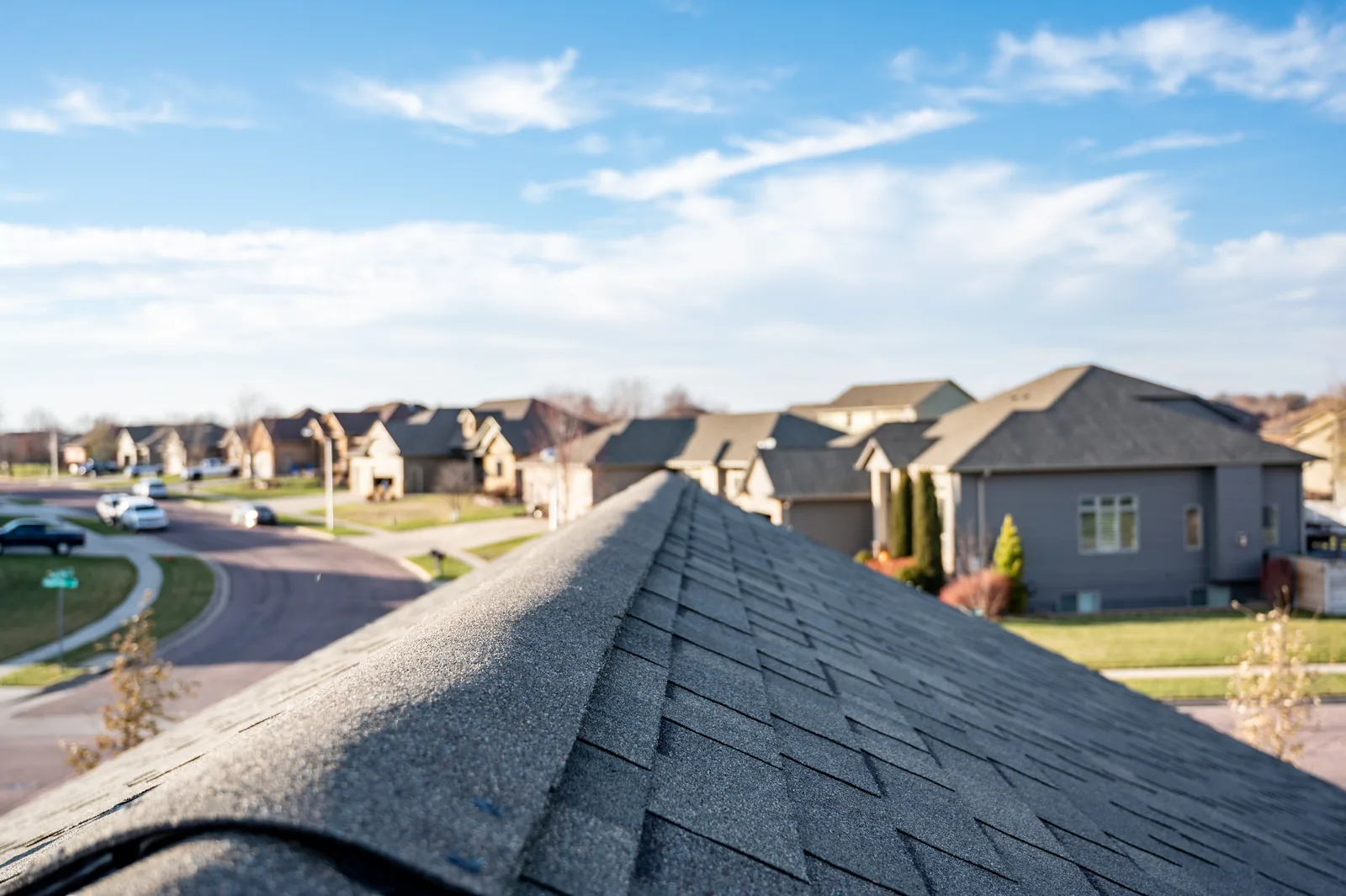 roof ridge view