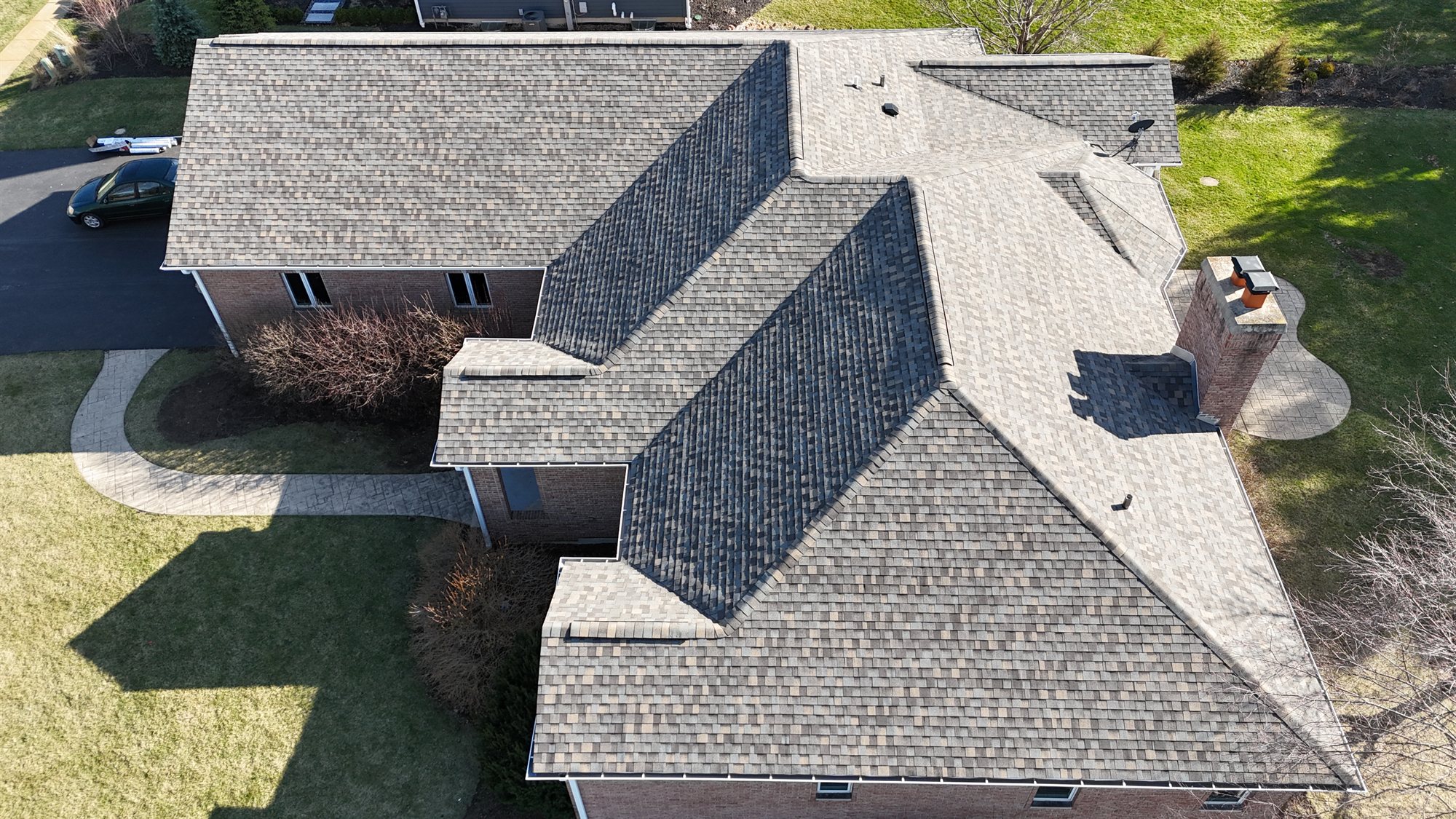 New roof on a Long Grove home
