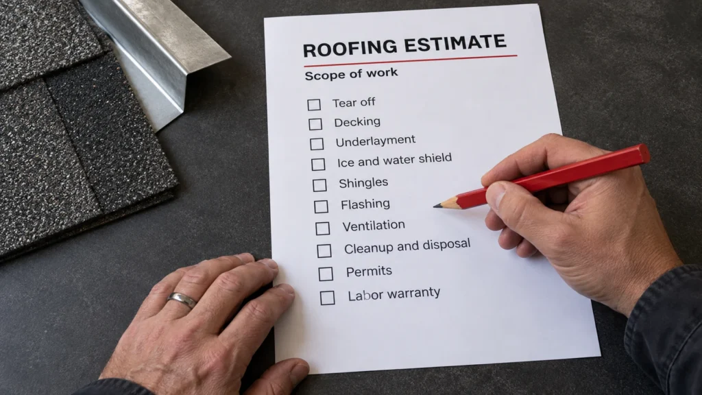 How to Read a Roofing Estimate, Line by Line