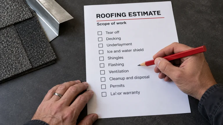 How to Read a Roofing Estimate, Line by Line